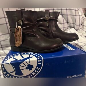 Birkenstock Sarnia Brown Leather Ankle Boots size 36 new in box